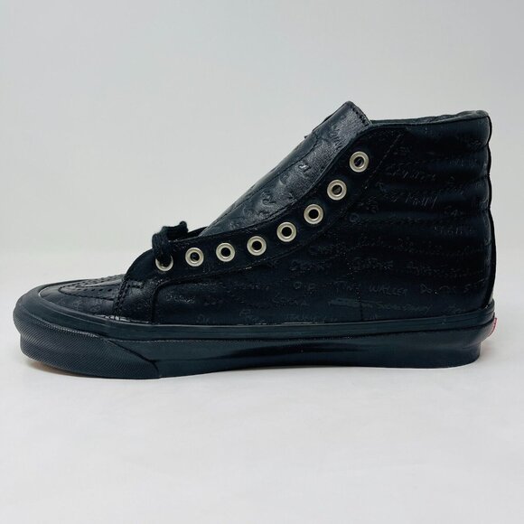 Vans Sk8 Hi Jim Goldberg Raised By Wolves Mens Size 8.5 Sneakers Black Leather - Picture 14 of 15